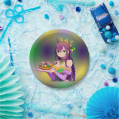 Anime Mardi Gras King cake Pappteller (Party)