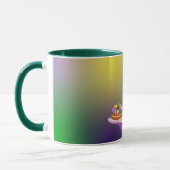 Anime Mardi Gras King cake Tasse (Links)