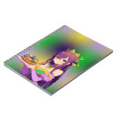 Anime Mardi Gras King Kuchen Notizblock (Linke Seite)