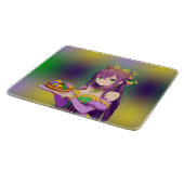 Anime Mardi Gras King Kuchen Schneidebrett (Ecke)