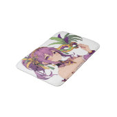 Anime Mardi Gras Maske Badematte (Schrägansicht)