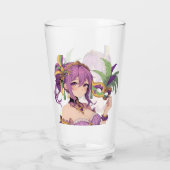 Anime Mardi Gras Maske Glas (Rückseite)