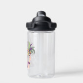 Anime Mardi Gras Maske Trinkflasche (Rückseite)