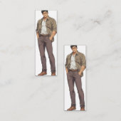 Anime Men Zaddy Mini Visitenkarte (Vorne/Hinten)