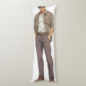 Anime Men Zaddy Seitenschläferkissen (Rückseite (Vertikal))