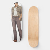 Anime Men Zaddy Skateboard (Vorderseite)