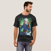 Anime Mentor Warrior T - Shirt - Glühende Runen & (Vorne ganz)