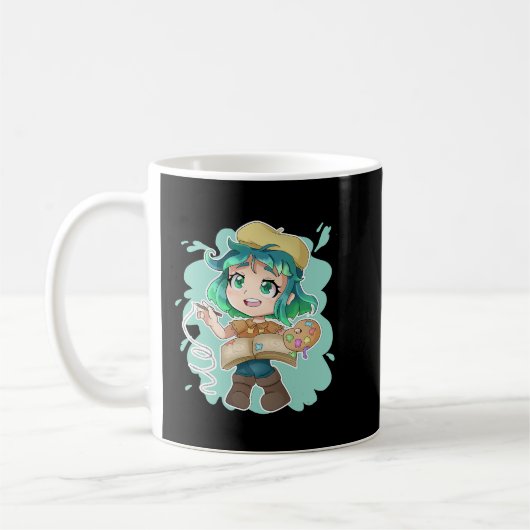 Anime Merch nur ein Mädchen, das Anime und Sketch Kaffeetasse (Links)