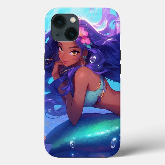 Anime Mermaid Girl Fantasy Art Case-Mate iPhone Hülle (Rückseite)