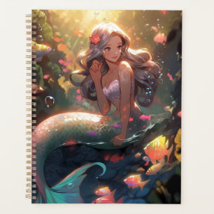 Anime Mermaid Girl Fantasy Art Planer