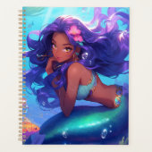 Anime Mermaid Girl Fantasy Art Planer (Vorderseite)