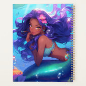 Anime Mermaid Girl Fantasy Art Planer (Rückseite)