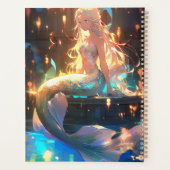 Anime Mermaid Girl Fantasy Art Planer (Rückseite)