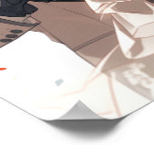 Anime MFM Polyamore Triad Hochzeit Poster (Ecke)