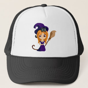 Anime Moon Hexenkatze Cartoon Truckerkappe