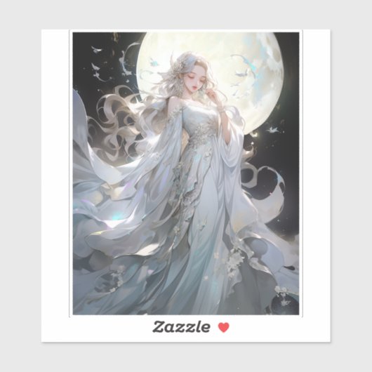 Anime Moon Princess Fantasy Art Aufkleber (Blatt)