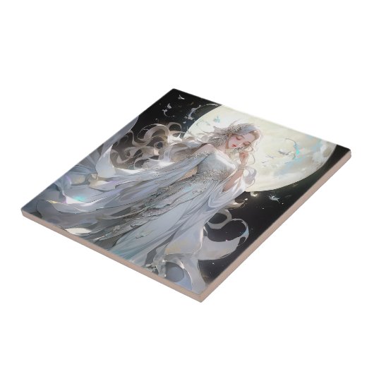 Anime Moon Princess Fantasy Art Fliese (Seite)