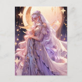 Anime Moon Princess Fantasy Art Postkarte (Vorderseite)