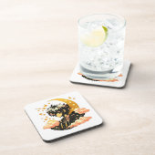 Anime Moonlight – Hard Plastic Coaster Getränkeuntersetzer (Rechte Seite)