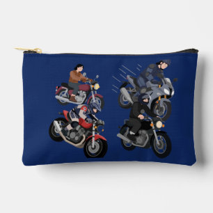 Anime Motorrad & Rennwagen Blau Accessoire Täschch Zubehörtasche
