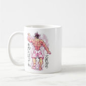 Anime Muskel Körperbuilder Fitnessstudio Gewichthe Kaffeetasse (Links)
