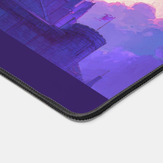 Anime Mystic Purple Kingdom Magical Fantasy Castle Schreibtischunterlage (Ecke)