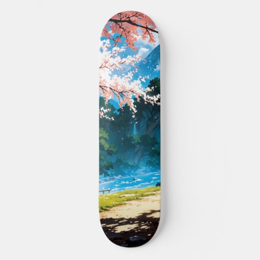 Anime natural landscape skateboard (Vorderseite)