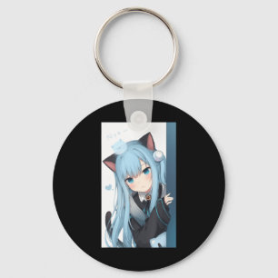 Anime Neko Cat Girl Pastel Kawaii Japanese Waifu O Schlüsselanhänger