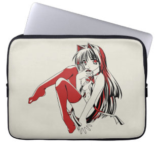 Anime Neko Katzen Mädchen, Süße Würzige Furry, RBP Laptopschutzhülle