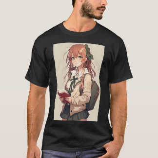 Anime Niedlich Girl Student in sexy Outfit Shirt