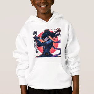 Anime Ninja Girl mit Katana- Epic Samurai Warrior Hoodie