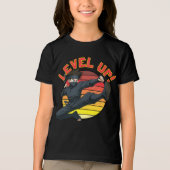 Anime Ninja On Retro Sunset Template Tri-Blend Shirt (Vorderseite)