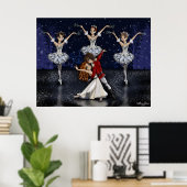 Anime Nutcracker Snowflakes Poster (Heimbüro)