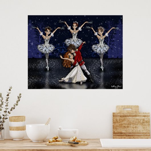 Anime Nutcracker Snowflakes Poster (Küche)