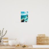Anime Ocean Cliff Breeze Wall Art Poster (Küche)