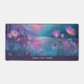 Anime Ocean Kawaii Fantasy Night Sky Floral Glow Schreibtischunterlage (Vorderseite)