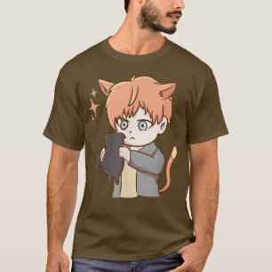 Anime Otaku Girl - Niedliche Katze - Japan Culture T-Shirt