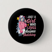 Anime Otaku schenke nur ein Mädchen, das Anime und Button (Vorderseite)