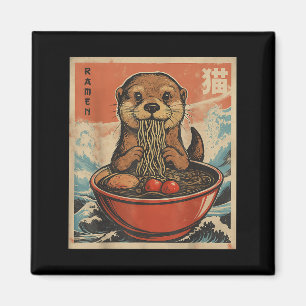 Anime Otter Ramen Japanisch Funny Kawaii Gift Men Magnet
