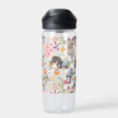 Anime Overload Niedliches Muster No BG Trinkflasche (Rückseite)