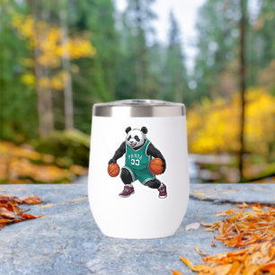 Anime Panda Basketball Dribble Niedlich Sports Sti