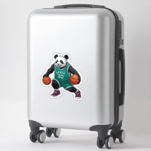 Anime Panda Basketball Dribble Niedlich Sports Sti Aufkleber