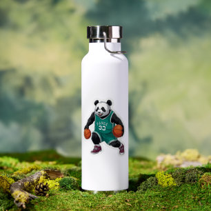 Anime Panda Basketball Dribble Niedlich Sports Sti Trinkflasche