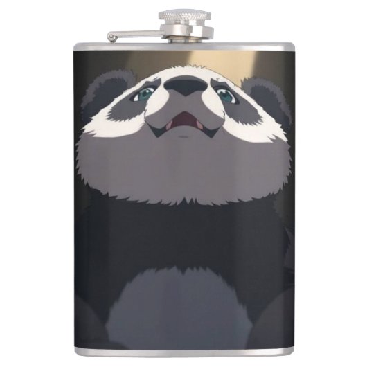 Anime-Panda Flachmann (Vorderseite)