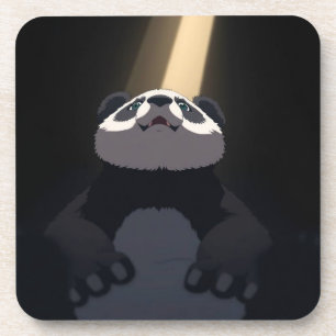 Anime-Panda Getränkeuntersetzer