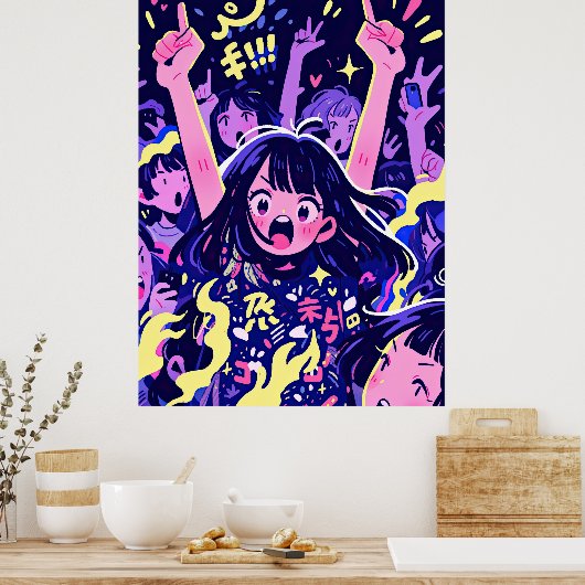 Anime Party Poster (Küche)