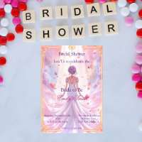 Anime Pastell-Fantasy-Hochzeitsdusche-Einladung