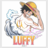 Anime Pirate Warrior Sticker – Straw Hat Hero  (Blatt)