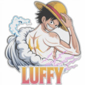 Anime Pirate Warrior Sticker – Straw Hat Hero  (Vorderseite)