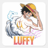 Anime Pirate Warrior Sticker – Straw Hat Hero  (Vorderseite)
